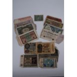 Early Soviet Russian, Weimar German hyper-inflation and other banknotes