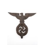 A replica Nazi banner staff finial, 17 cm