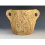 A Hilstonia stoneware cachepot, 20 cm x 29 cm.