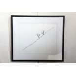 Alan Stones "Couple - First State", lithograph, framed and mounted under glass, 60 x 69 cm total