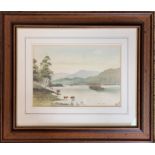J*** Percival (19th Century) A pair of Lakeland dusk views of "Rydal Water" and "Friars Crag,