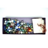 Various glass marbles