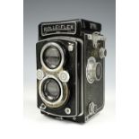 A vintage Rollieflex camera