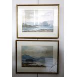Keith Burtonshaw (b.1930) "Rydel Water" and "Ullswater", a pair of large scale Lakeland views,