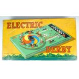 A vintage "Electric Derby" horse racing board game by Kay of London.