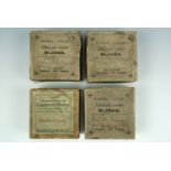 Four Victorian boxed sets of lithographic coloured magic lantern slides.