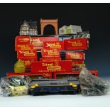 A Tri-Ang precision scale model railway set together with accessories.