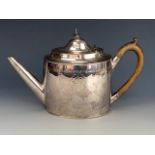 A George III Old Sheffield Plate tea pot