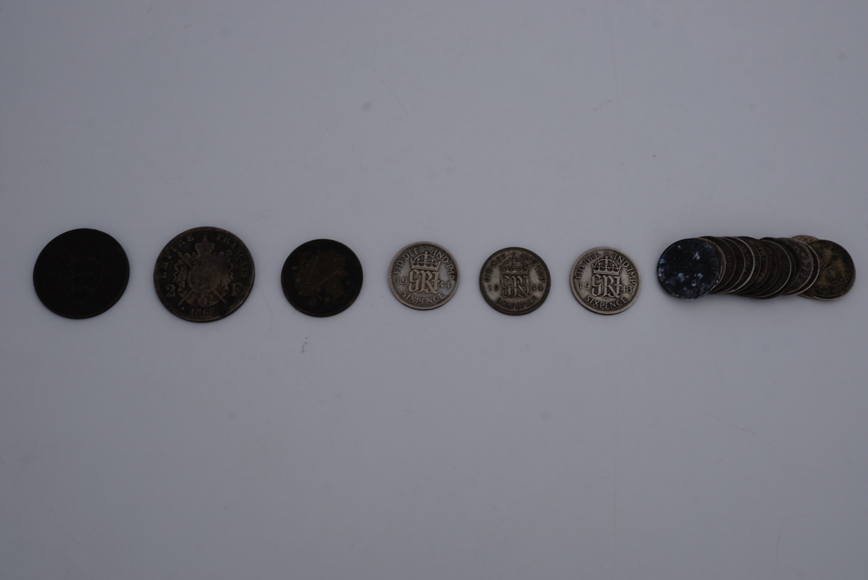 Sundry GB and world coins, 18th - 20th Century, including a good cartwheel 2d - Image 3 of 4