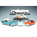 A collection of Mira and other die-cast toy American cars.
