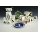 A quantity of Goss and other crested china, and royal commemorative ceramics, including an Edward