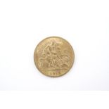 A 1915 gold half sovereign
