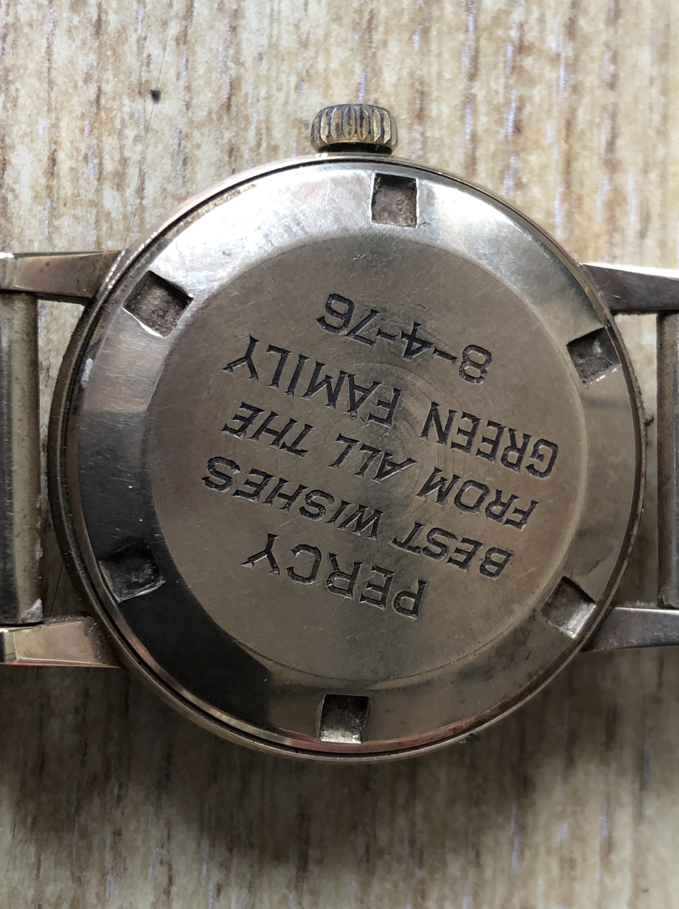 A 1970s Verity 9 ct gold wristwatch, having an automatic movement and radially brushed silver face - Image 3 of 4