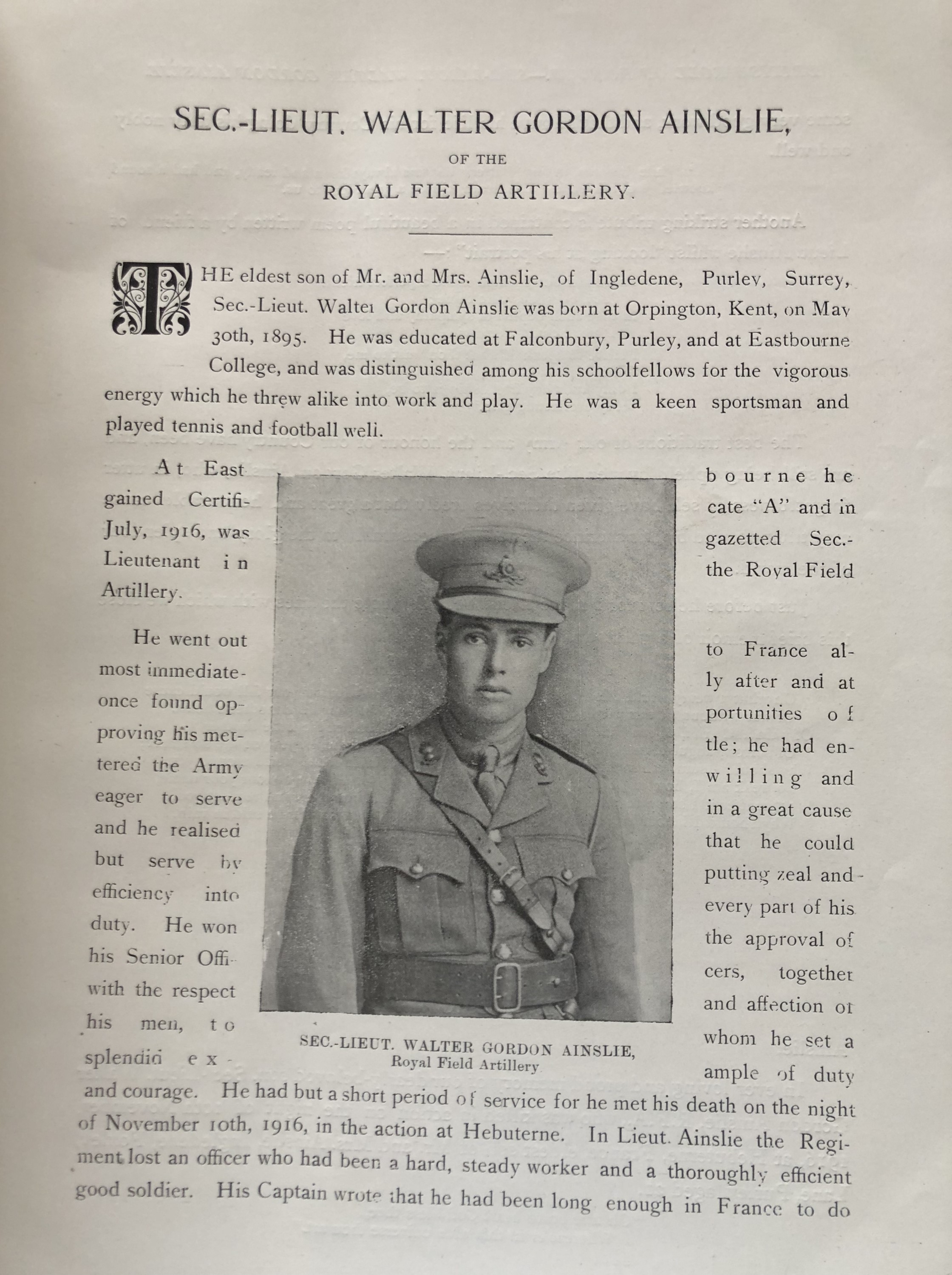 "The Roll of Honour of the Empire's Heroes", biographies of officers killed during the Great War, - Image 2 of 3