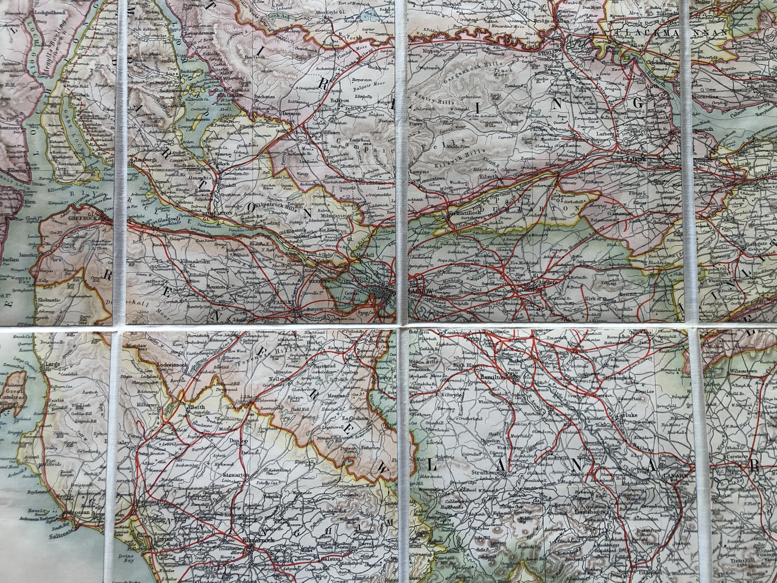 "Black's Large Tourist Map of Scotland. Compiled from the Ordnance, Admiralty & other Surveys", - Image 8 of 8