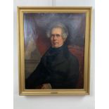 Attributed to Charles Grey (1808-1892) Three quarter length portrait of William Hardin Burnley