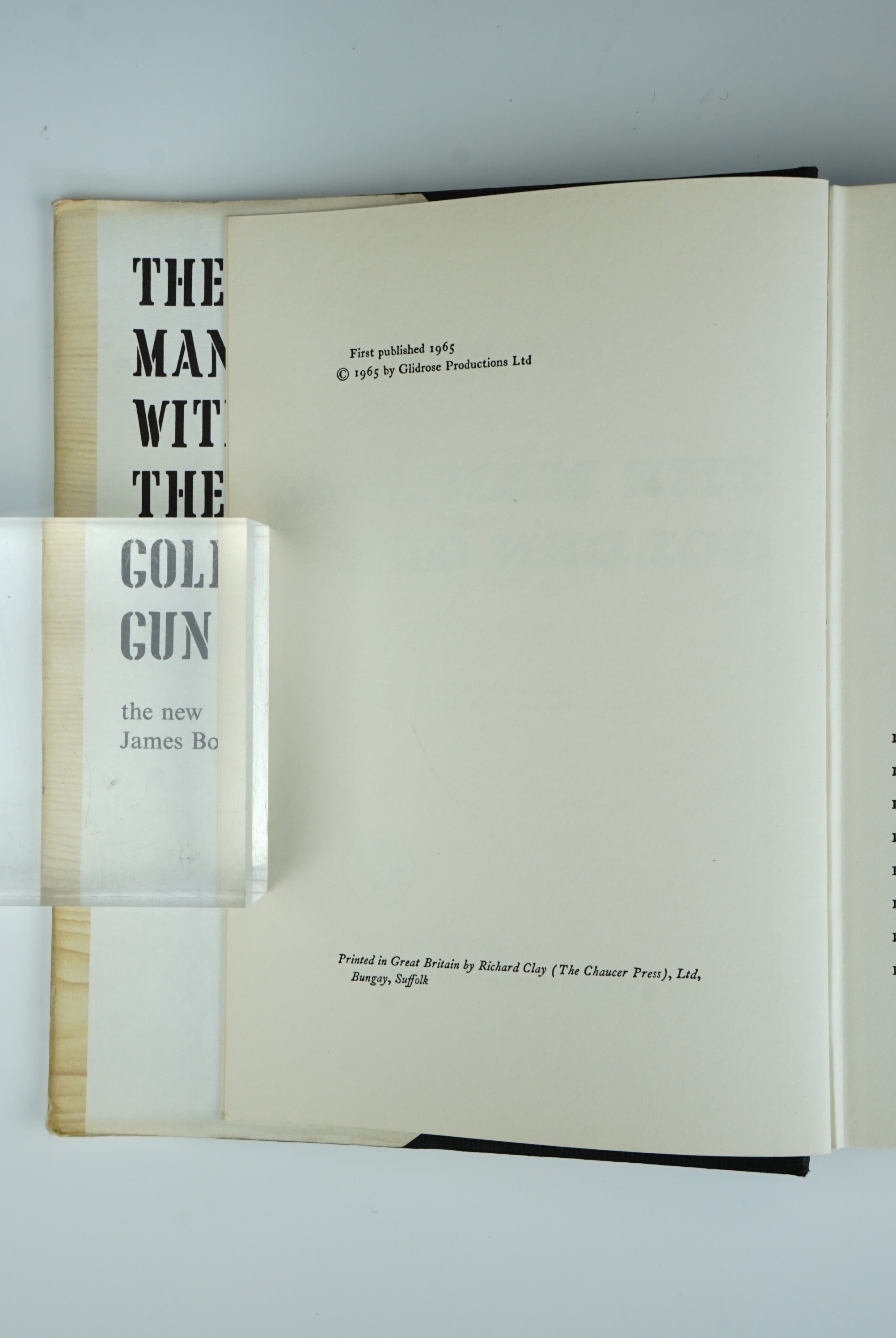 Ian Fleming, "The Man With the Golden Gun", Cape, 1965, first edition, un-clipped dust jacket - Image 3 of 3