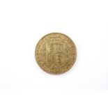 An 1852 gold sovereign