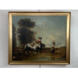 After Augustus Callcott RA (1779-1844) "Returning from Market", a faithful period reproduction of