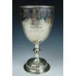 A Victorian Northumberland Agricultural Society, Cornhill, 1868 trophy cup "presented by the