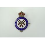 A Great War Soldiers' & Sailors' Families' Association enamelled silver badge