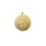 A 1788 shield guinea pendant