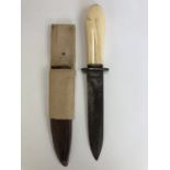 A 19th Century American "Old West" ivory-handled California Bowie knife by Michael Price, (