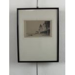 A Simes "Culloden Moor, Inverness", drypoint etching, pencil signed and entitled, in card mount