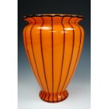 A Loetz "Tango" glass vase designed by Michael Powolny (1878-1954), of shouldered ovoid form with