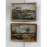Edgar Longstaffe (British, 1852-1933) A pair of atmospheric landscape views paying particular
