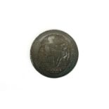 A French copper 5 Sols Revolution medallion of 1792, by Monneron Freres, 40 mm