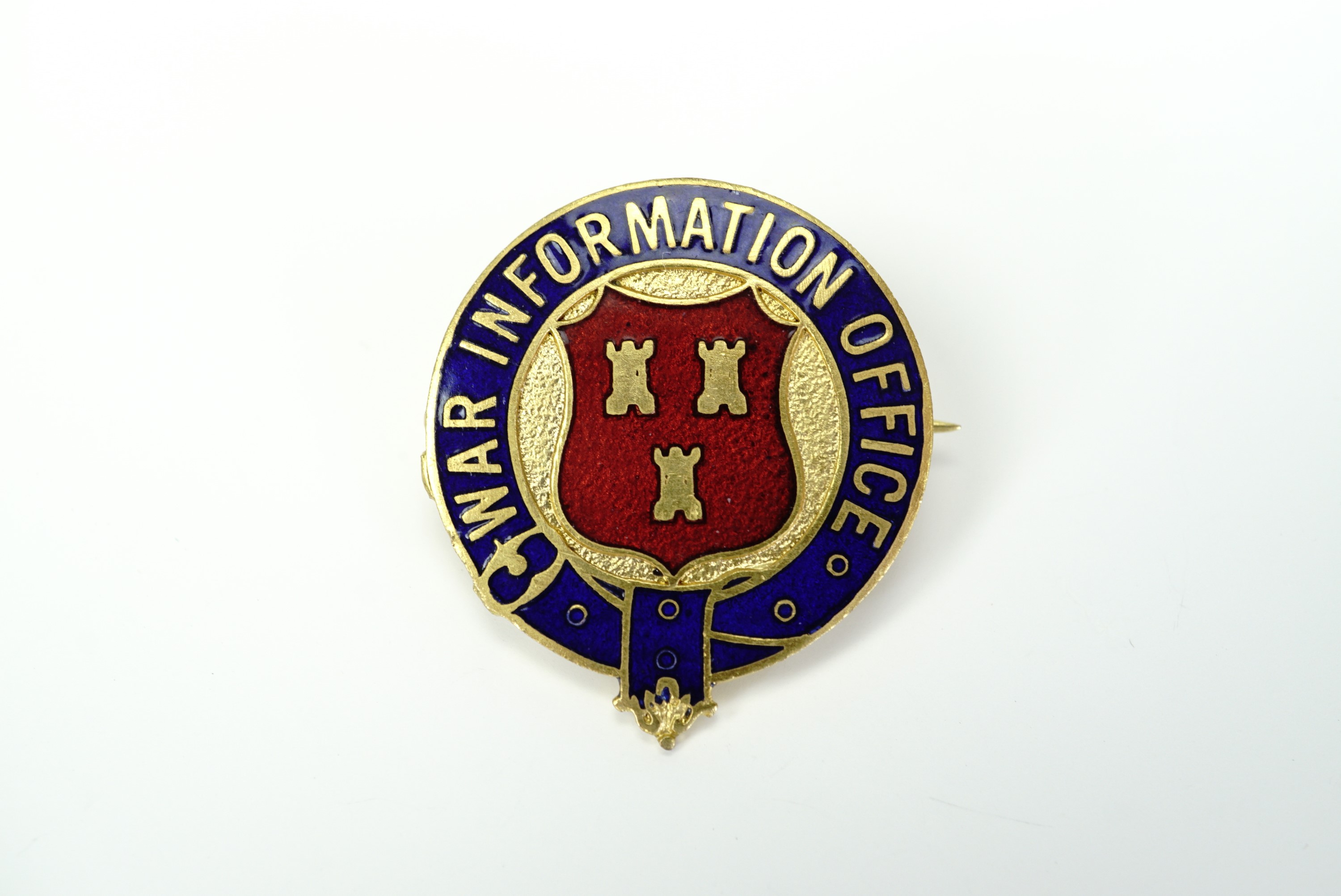A Great War "War Information Office" enamelled badge