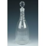 A George III taper decanter, 28 cm