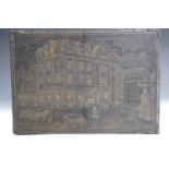 A Victorian printing block depicting the premises of Little and Ballantyne, Seed and Nursery