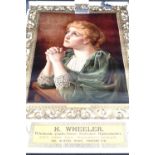 A group of Victorian lithographic adverting posters including Baggs Bros' Table Water, "as