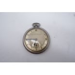 A Northern Goldsmiths Co. of Newcastle slender pocket watch, with gilt face and Arabic numerals,