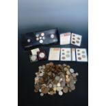A quantity of GB and world coins, decimal coins packs etc, 19th - 20th Century