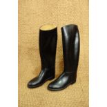 A pair of French Aigle riding boots, men's size 9-10 in a broad fitting, (very light wear)