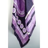 A vintage Marshall & Snelgrove silk scarf, 60 x 60 cm