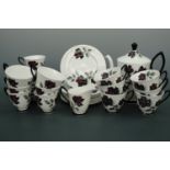 Royal Albert Masquerade teaware, approx. thirty six pieces