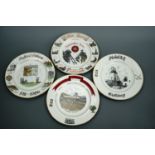 Four colliery collectors' plates, 27 cm