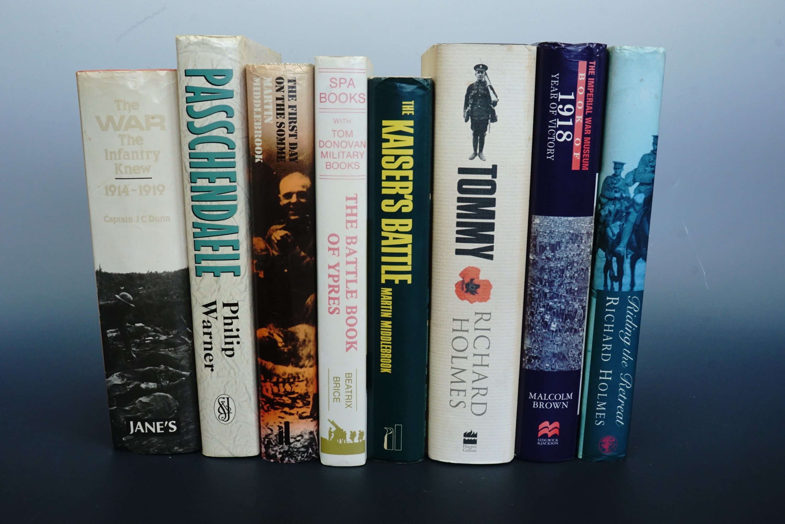 A quantity of books on the Great War