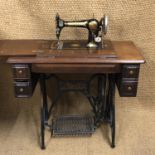 A Jones treadle sewing machine