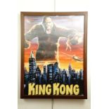 A framed King Kong poster, 85 x 65 cm