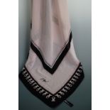 A Peter Nygard semi sheer silk scarf, 95 x 95 cm