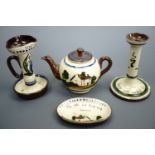 Four items of Torquay ware