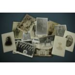 A group of largely Great War military photographic portrait postcards (21)
