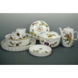 A quantity of Royal Worcester Evesham ware including a tureen, large flan dish, 34 cm, two boxed