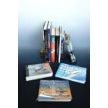 A quantity of books on military aircraft and naval vessels