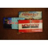 Vintage Totopoly, Monopoly and Spy Ring games